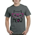 thumbnail image 1 of NIB - Men's T-Shirt Short Sleeve, up to Men Size 5XL - Meow Cute Cat Kitty, 1 of 5