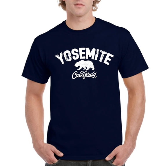 NIB - Men's T-Shirt Short Sleeve, up to Men Size 5XL - NATIONAL PARK Yosemite