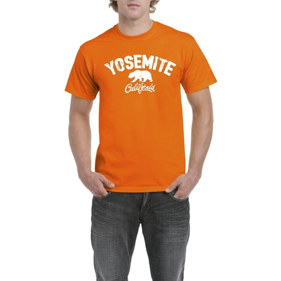 NIB - Men's T-Shirt Short Sleeve, up to Men Size 5XL - NATIONAL PARK Yosemite