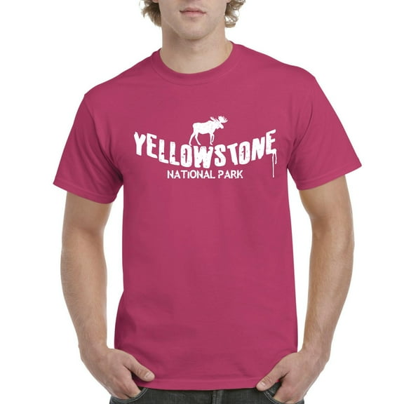 NIB - Men's T-Shirt Short Sleeve, up to Men Size 5XL - National Park Yellowstone