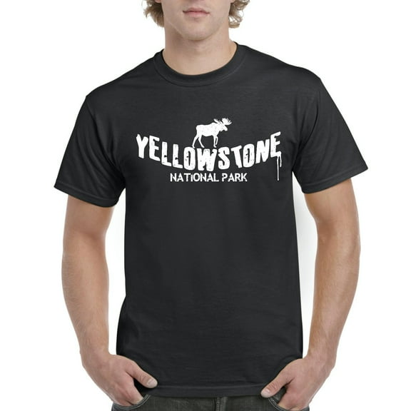 NIB - Men's T-Shirt Short Sleeve, up to Men Size 5XL - National Park Yellowstone