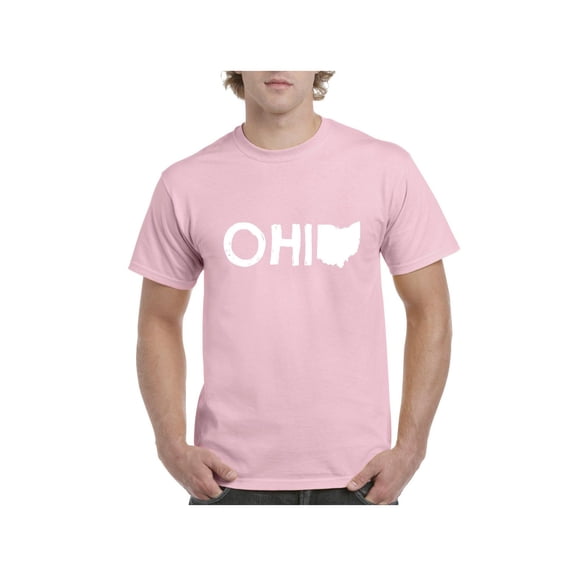 NIB - Men's T-Shirt Short Sleeve, up to Men Size 5XL - Ohio Map