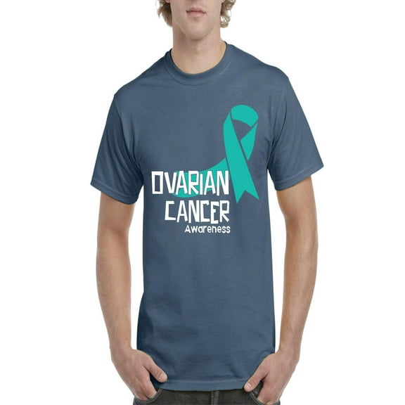 NIB - Men's T-Shirt Short Sleeve, up to Men Size 5XL - Ovarian Cancer