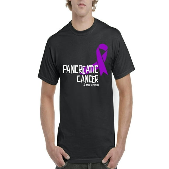 NIB - Men's T-Shirt Short Sleeve, up to Men Size 5XL - Pancreatic Cancer