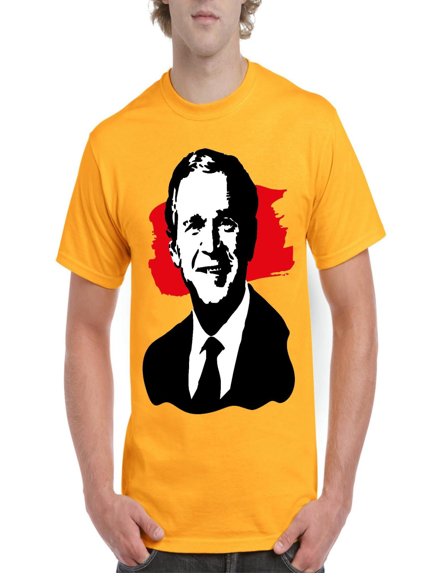 NIB - Men's T-Shirt Short Sleeve, up to Men Size 5XL - President George W  Bush