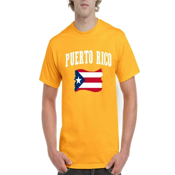 NIB - Men's T-Shirt Short Sleeve, up to Men Size 5XL - Puerto Rico Flag