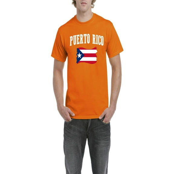 NIB - Men's T-Shirt Short Sleeve, up to Men Size 5XL - Puerto Rico Flag