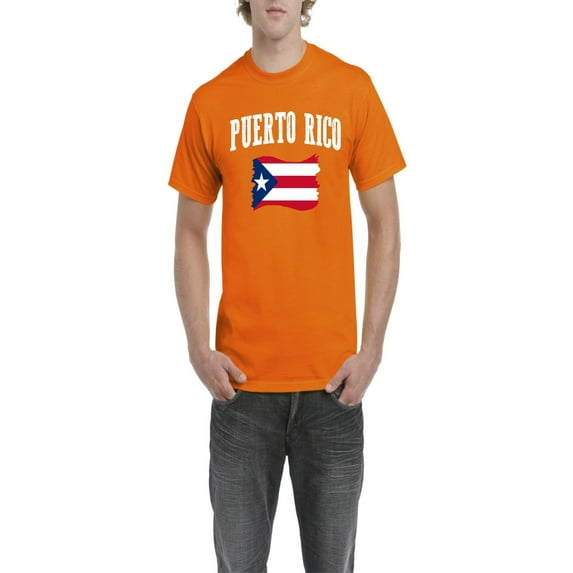 NIB - Men's T-Shirt Short Sleeve, up to Men Size 5XL - Puerto Rico Flag
