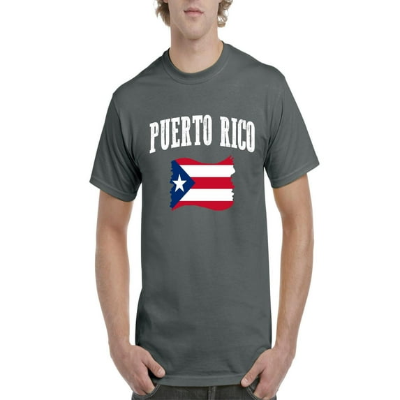 NIB - Men's T-Shirt Short Sleeve, up to Men Size 5XL - Puerto Rico Flag