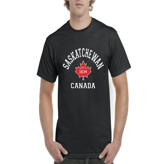 NIB - Men's T-Shirt Short Sleeve, up to Men Size 5XL - Saskatchewan Canada