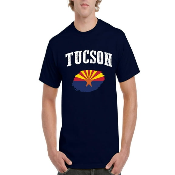 NIB - Men's T-Shirt Short Sleeve, up to Men Size 5XL - Tucson Arizona Flag