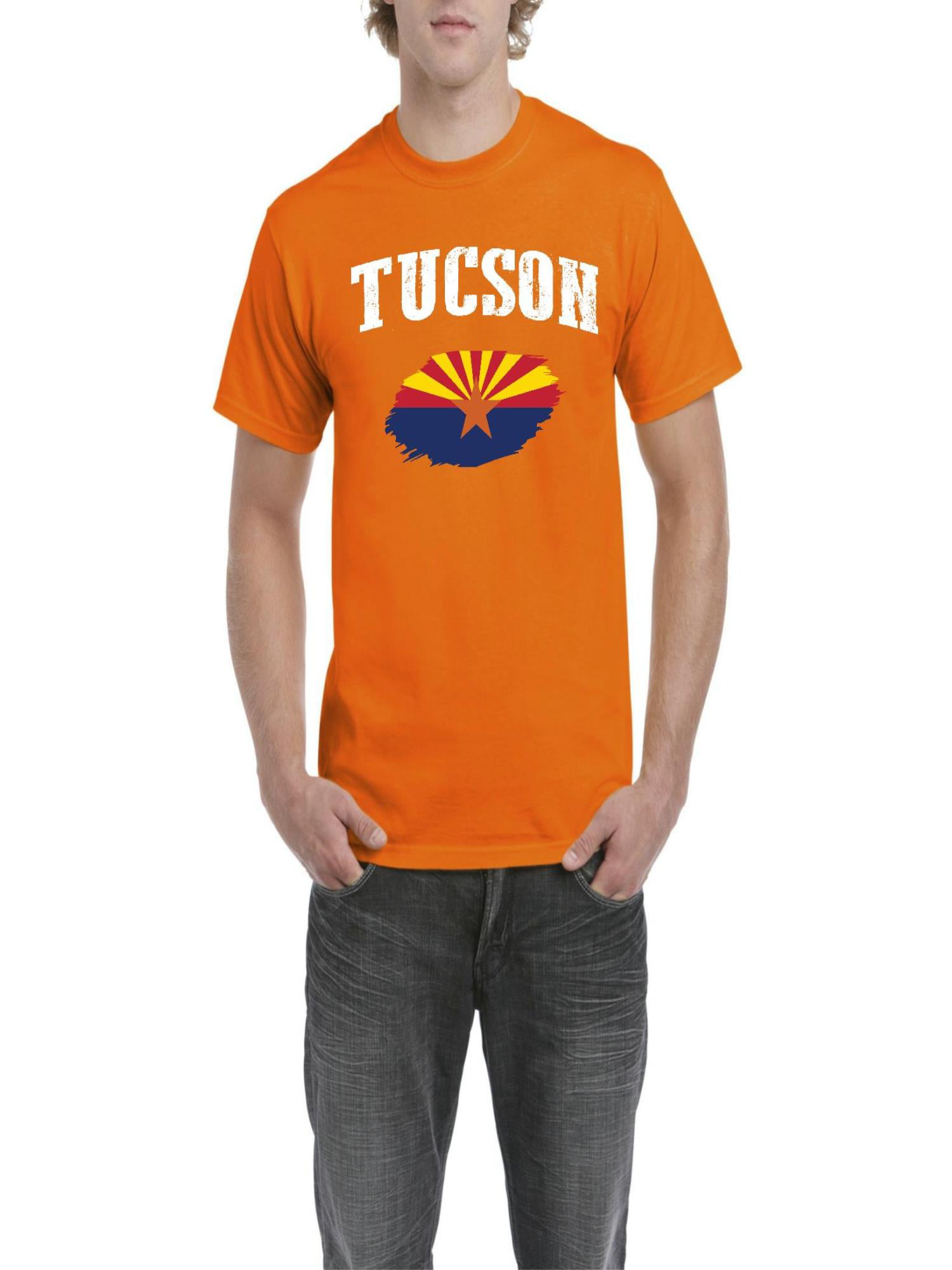 NIB - Men's T-Shirt Short Sleeve - Tucson Arizona Flag - Walmart.com