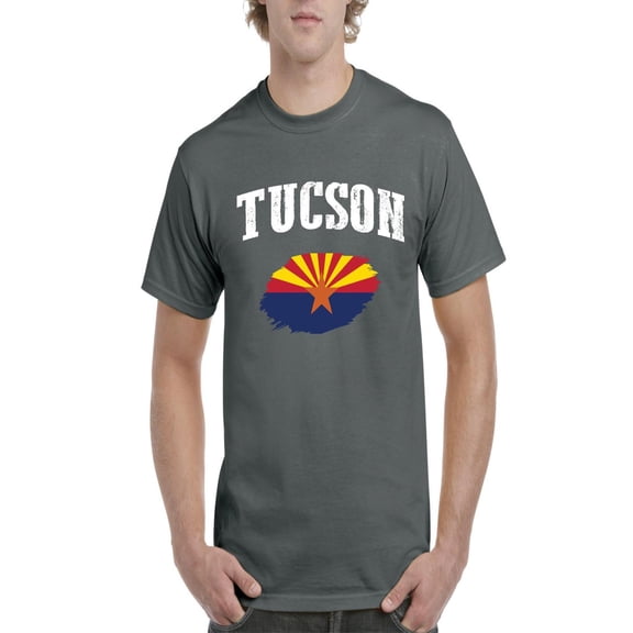 NIB - Men's T-Shirt Short Sleeve, up to Men Size 5XL - Tucson Arizona Flag