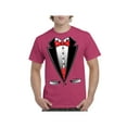 thumbnail image 1 of NIB - Men's T-Shirt Short Sleeve, up to Men Size 5XL - Tuxedo Prom Costume, 1 of 5
