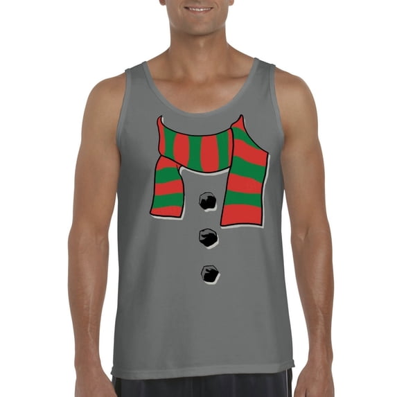 NIB - Men's Tank Top for Men - Christmas Snowman Scarf