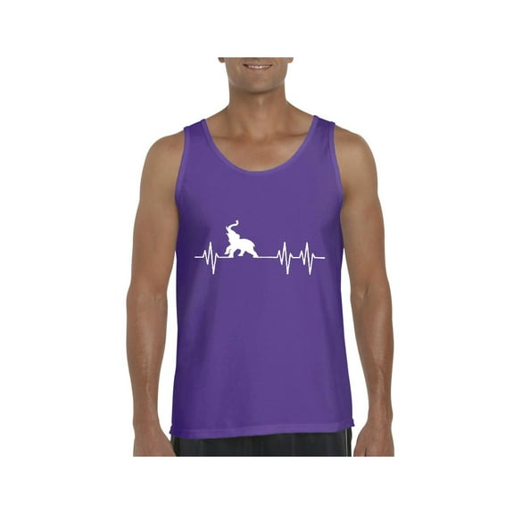 NIB - Men's Tank Top for Men - Elephant Heartbeat