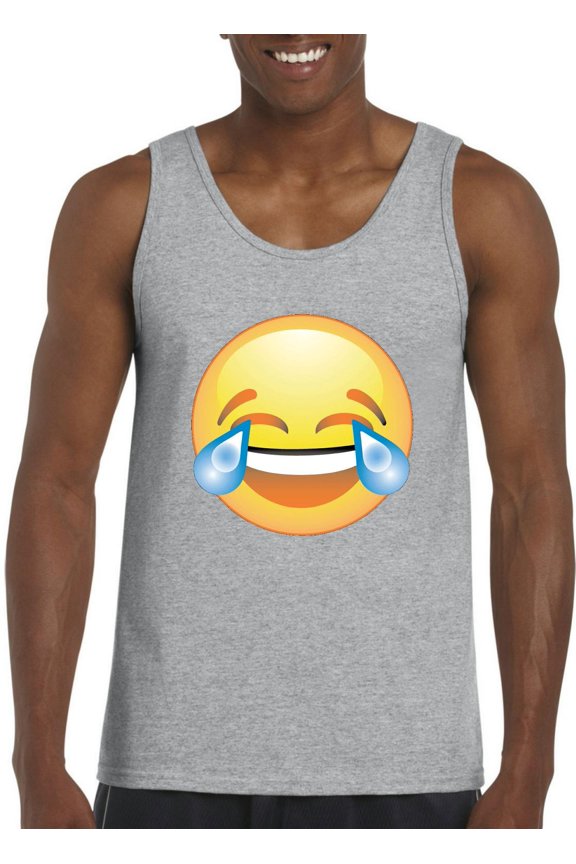 - Men's Tank Top for Men - Emoji Laughing Tears