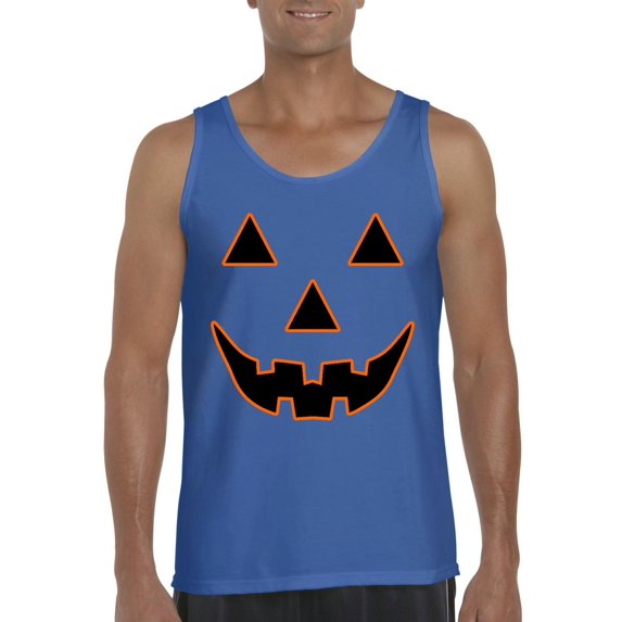 NIB - Men's Tank Top for Men - Halloween Costume Pumpkin Face