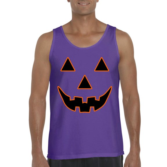 NIB - Men's Tank Top for Men - Halloween Costume Pumpkin Face