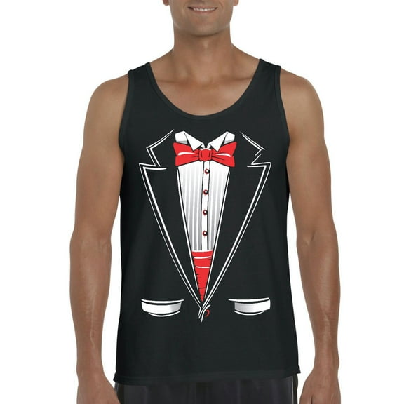 NIB - Men's Tank Top for Men - Tuxedo Prom Costume