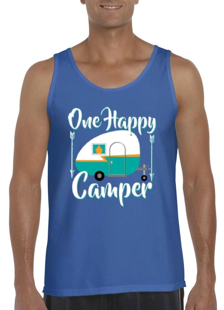Happy Tank NIB - Men's Tank Top for Men - ONE HAPPY CAMPER - Walmart.com