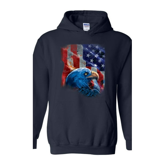 NIB - Mens Plus Sweatshirts and Hoodies - American Flag 4th of July