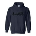 thumbnail image 1 of NIB - Mens Plus Sweatshirts and Hoodies - Basketball Heartbeat, 1 of 5