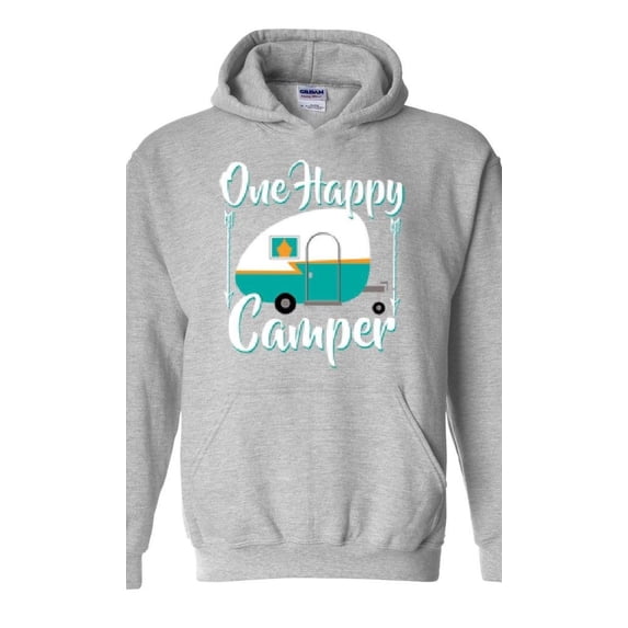 NIB - Mens Plus Sweatshirts and Hoodies - ONE HAPPY CAMPER