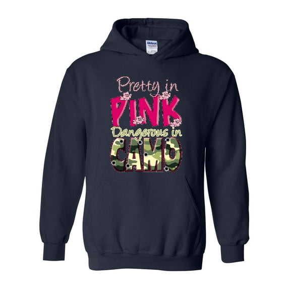NIB - Mens Plus Sweatshirts and Hoodies - Pretty in Pink Dangerous in Camo