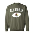 thumbnail image 1 of NIB - Mens Sweatshirts and Hoodies - IL Illinois Flag, 1 of 5
