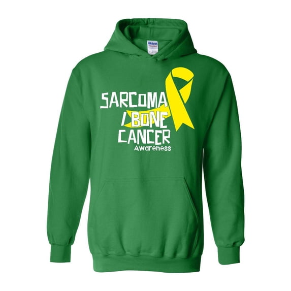 NIB - Mens Sweatshirts and Hoodies - Sarcoma Bone Cancer Awareness Ribbon