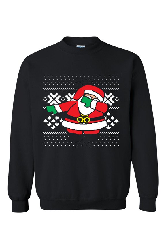 MmF - Women Sweatshirts and Hoodies - Dabbing Santa Christmas