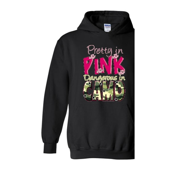 NIB - Women Sweatshirts and Hoodies - Pretty in Pink Dangerous in Camo