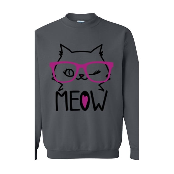 NIB - Women Sweatshirts and Hoodies, up to Size 5XL - Meow Cute Cat Kitty