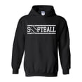 thumbnail image 1 of NIB - Women Sweatshirts and Hoodies, up to Size 5XL - Softball with Ball, 1 of 5