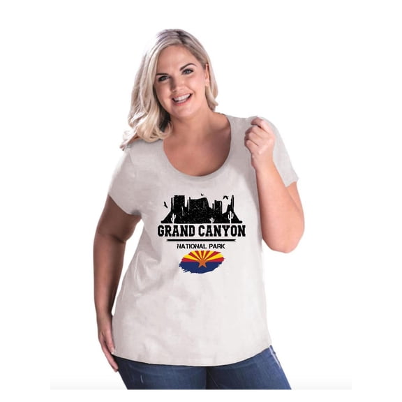 NIB - Women's Plus Size Curvy T-Shirt - Arizona Grand Canyon National Park