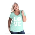 thumbnail image 1 of NIB - Women's Plus Size Curvy T-Shirt - Baseball, 1 of 4