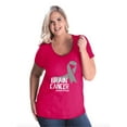 thumbnail image 1 of NIB - Women's Plus Size Curvy T-Shirt - Brain Cancer, 1 of 4
