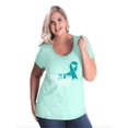 thumbnail image 1 of NIB - Women's Plus Size Curvy T-Shirt - Cervical Cancer, 1 of 4