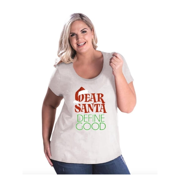 NIB - Women's Plus Size Curvy T-Shirt - Christmas Define Good