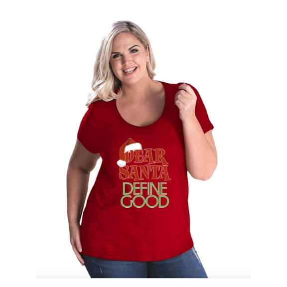 NIB - Women's Plus Size Curvy T-Shirt - Christmas Define Good
