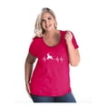 thumbnail image 1 of NIB - Women's Plus Size Curvy T-Shirt - Elephant Heartbeat, 1 of 4