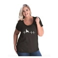 thumbnail image 1 of NIB - Women's Plus Size Curvy T-Shirt - Elephant Heartbeat, 1 of 5