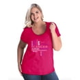thumbnail image 1 of NIB - Women's Plus Size Curvy T-Shirt - Fight Breast Cancer, 1 of 4