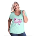 thumbnail image 1 of NIB - Women's Plus Size Curvy T-Shirt - Fight Breast Cancer, 1 of 4