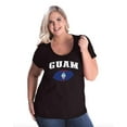 thumbnail image 1 of NIB - Women's Plus Size Curvy T-Shirt - Guam Flag, 1 of 5