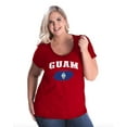 thumbnail image 1 of NIB - Women's Plus Size Curvy T-Shirt - Guam Flag, 1 of 5
