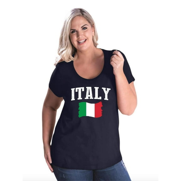 NIB - Women's Plus Size Curvy T-Shirt - Italy