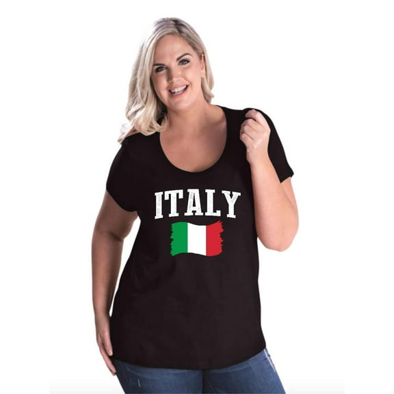 NIB - Women's Plus Size Curvy T-Shirt - Italy