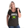 thumbnail image 1 of NIB - Women's Plus Size Curvy T-Shirt - Jamaica Flag, 1 of 5